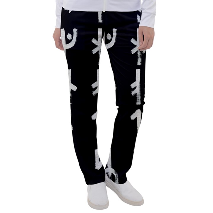 Medieval Runes Collected Inverted Complete Women s Casual Pants