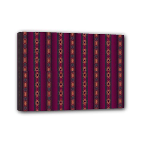 Maroon Sprinkles Mini Canvas 7  X 5  (stretched) by Sparkle