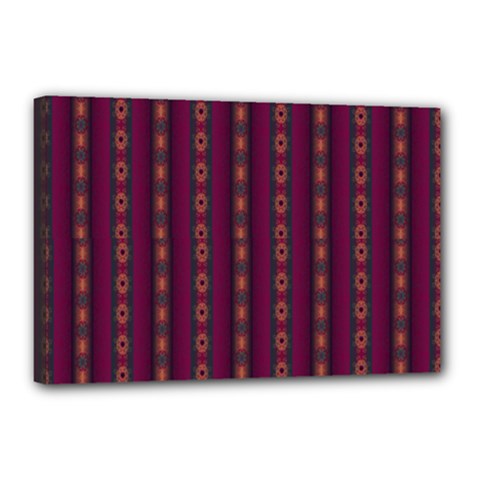 Maroon Sprinkles Canvas 18  X 12  (stretched) by Sparkle