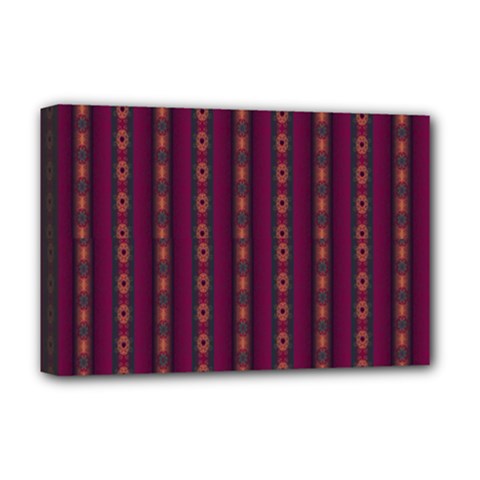 Maroon Sprinkles Deluxe Canvas 18  X 12  (stretched) by Sparkle