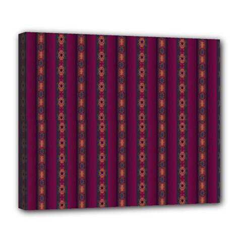 Maroon Sprinkles Deluxe Canvas 24  X 20  (stretched) by Sparkle