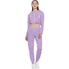 Stary Stars Cropped Zip Up Lounge Set