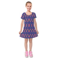 Sunrise Wine Kids  Short Sleeve Velvet Dress by Sparkle