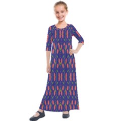 Sunrise Wine Kids  Quarter Sleeve Maxi Dress by Sparkle