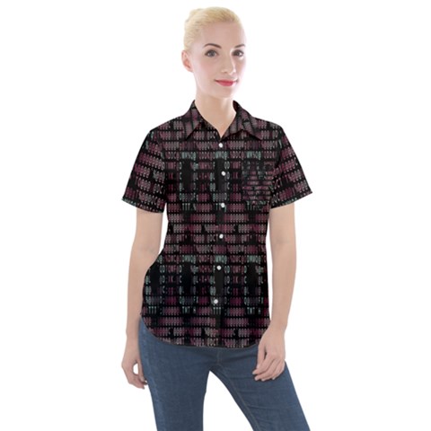 Vodca Cola Acil Women s Short Sleeve Pocket Shirt by Sparkle