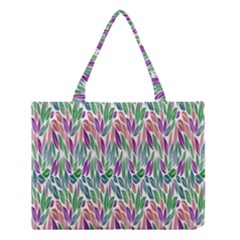 Rainbow Leafs Medium Tote Bag by Sparkle