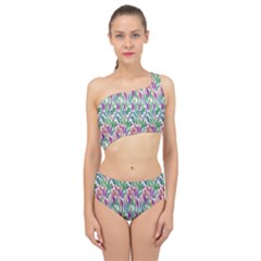 Rainbow Leafs Spliced Up Two Piece Swimsuit by Sparkle