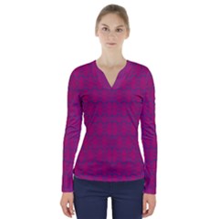 Longtime Wondering V-neck Long Sleeve Top