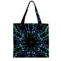 Kolodo Blue Cheer Zipper Grocery Tote Bag by Sparkle