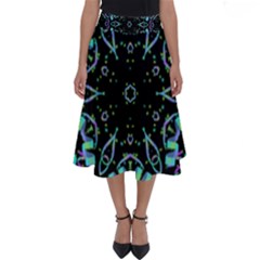 Kolodo Blue Cheer Perfect Length Midi Skirt by Sparkle