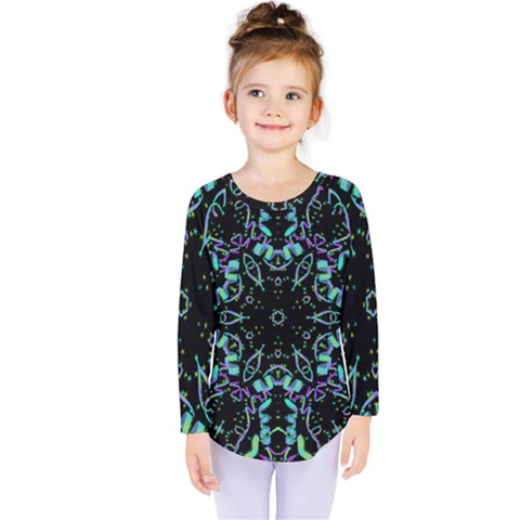 Kolodo Blue Cheer Kids  Long Sleeve Tee by Sparkle