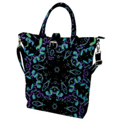 Kolodo Blue Cheer Buckle Top Tote Bag by Sparkle