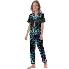 Kolodo Blue Cheer Kids  Satin Short Sleeve Pajamas Set