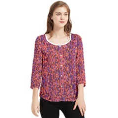 Piale Kolodo Chiffon Quarter Sleeve Blouse