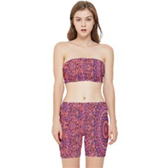 Piale Kolodo Stretch Shorts And Tube Top Set by Sparkle