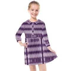 Purple Tigress Kids  Quarter Sleeve Shirt Dress by Sparkle