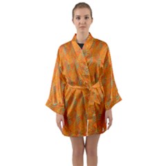 Sea Beyond Thefire Long Sleeve Satin Kimono by Sparkle