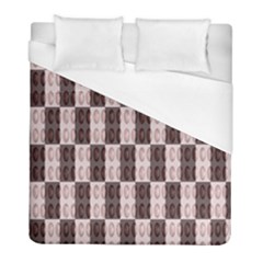 Rosegold Beads Chessboard Duvet Cover (full/ Double Size) by Sparkle