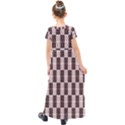 Rosegold Beads Chessboard Kids  Short Sleeve Maxi Dress View2