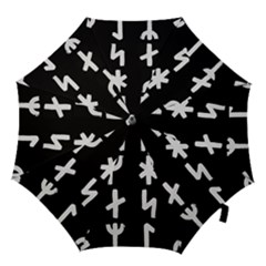 Younger Futhark Rune Set Collected Inverted Hook Handle Umbrellas (large) by WetdryvacsLair