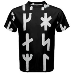 Younger Futhark Rune Set Collected Inverted Men s Cotton Tee by WetdryvacsLair