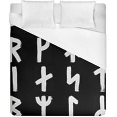 Younger Futhark Rune Set Collected Inverted Duvet Cover (california King Size) by WetdryvacsLair