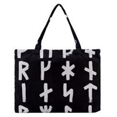 Younger Futhark Rune Set Collected Inverted Zipper Medium Tote Bag by WetdryvacsLair