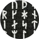 Younger Futhark Rune Set Collected Inverted Wooden Puzzle Round View1