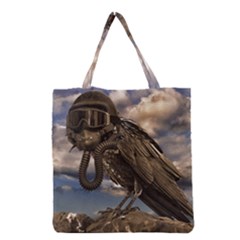 Apocalyptic Future Concept Artwork Grocery Tote Bag by dflcprintsclothing