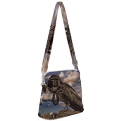 Apocalyptic Future Concept Artwork Zipper Messenger Bag by dflcprintsclothing