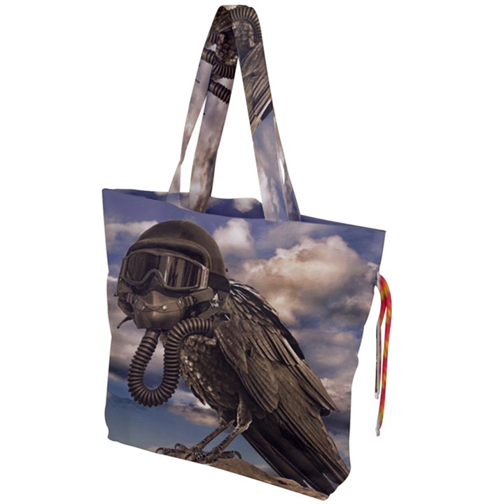 Apocalyptic Future Concept Artwork Drawstring Tote Bag