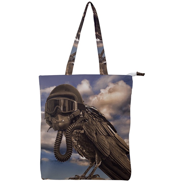 Apocalyptic Future Concept Artwork Double Zip Up Tote Bag