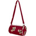 Bright decorative seamless  pattern with  fairy fish on the red background. Mini Cylinder Bag View1