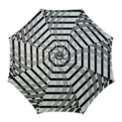 Nine Bar Monochrome Fade Squared Bend Golf Umbrellas by WetdryvacsLair