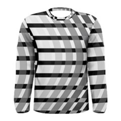 Nine Bar Monochrome Fade Squared Bend Men s Long Sleeve Tee by WetdryvacsLair