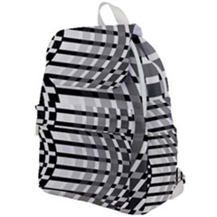 Nine Bar Monochrome Fade Squared Bend Top Flap Backpack by WetdryvacsLair