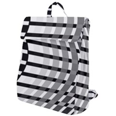 Nine Bar Monochrome Fade Squared Bend Flap Top Backpack by WetdryvacsLair