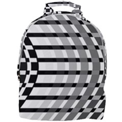 Nine Bar Monochrome Fade Squared Bend Mini Full Print Backpack by WetdryvacsLair