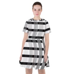 Nine Bar Monochrome Fade Squared Bend Sailor Dress by WetdryvacsLair