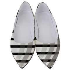 Nine Bar Monochrome Fade Squared Bend Women s Low Heels by WetdryvacsLair