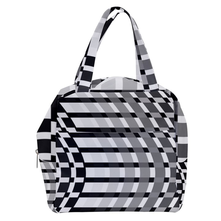 Nine Bar Monochrome Fade Squared Bend Boxy Hand Bag