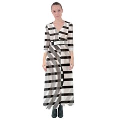 Nine Bar Monochrome Fade Squared Bend Button Up Maxi Dress by WetdryvacsLair