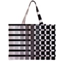 Nine Bar Monochrome Fade Squared Pulled Inverted Zipper Mini Tote Bag View2