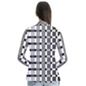 Nine Bar Monochrome Fade Squared Pulled Inverted Drape Collar Cardigan View2