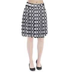 Nine Bar Monochrome Fade Squared Pulled Inverted Pleated Skirt by WetdryvacsLair