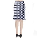 Nine Bar Monochrome Fade Squared Pulled Inverted Short Mermaid Skirt View2