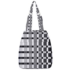 Nine Bar Monochrome Fade Squared Pulled Inverted Center Zip Backpack by WetdryvacsLair