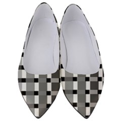 Nine Bar Monochrome Fade Squared Pulled Inverted Women s Low Heels by WetdryvacsLair