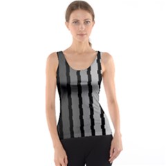 Nine Bar Monochrome Fade Squared Pulled Tank Top by WetdryvacsLair