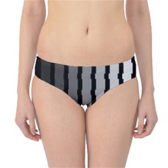 Nine Bar Monochrome Fade Squared Pulled Hipster Bikini Bottoms by WetdryvacsLair